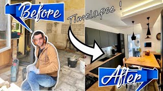 ✅ TIMELAPSE 2 mois de rénovation  Dune ancienne cuisine  brico seb [upl. by Yenruoc332]