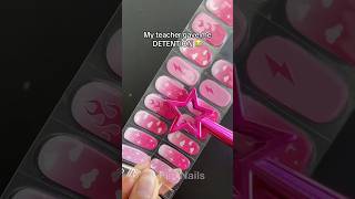 TEACHER GAVE ME DETENTION 🤬😭 nails naildesign nailart gelnails nailpolish nailtutorial mani [upl. by Enirehtacyram]