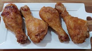 Crispy Baked Chicken Drumsticks Recipe [upl. by Lema]