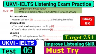 UKVI IELTS Listening Practice Test 2024 with Answers Real Exam  5 [upl. by Auroora]