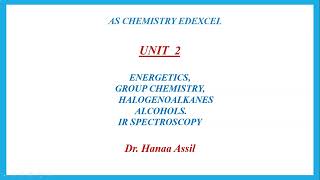 Unit 2 Review Part 1  AS Chemistry Edexcel  Dr Hanaa Assil [upl. by Yoc]