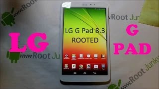 How to Root the LG G Pad 83 [upl. by Ennad210]