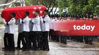 Ceremonial funeral for NSF Edward Go [upl. by Ladew]