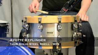 8 Custom Metal Shell Snare Drums [upl. by Huber]