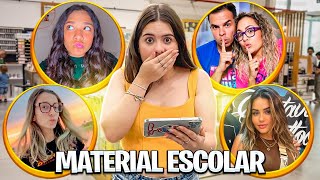 OS YOUTUBERS DECIDIRAM MEU MATERIAL ESCOLAR EM OUTRO PAÍS [upl. by Moriah]