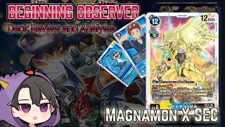 Magnamon Armor Deck Review and Analysis Digimon Card Game BT16 Beginning Observer [upl. by Ozkum10]