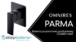 PARMA Bateria prysznicowa podtynkowa Czarny mat OMNIRES PM7445BL  SklepBateriepl [upl. by Geldens]