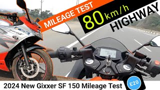 2024 Suzuki Gixxer SF 150 Mileage Test Video Gixxer SF 150 Mileage Ride Review Price 150  New [upl. by Elleniad600]