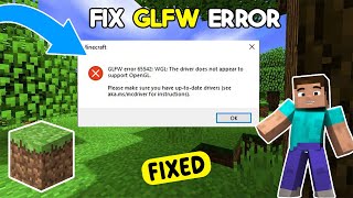 How to fix GLFW 655245 error in MInecraft  FIX GLFW error  Full Guide [upl. by Anemaj686]