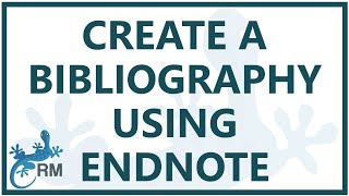 EndNote how to create a bibliography in Word [upl. by Arundell]