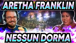 Twitch Vocal Coach Reacts to Aretha Franklin singing Nessun Dorma LIVE [upl. by Fran]