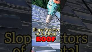 Slope Fectors Of A Metal Raoof ।Metal Roof ।Tile Roof Sheet shorts [upl. by Stedmann]