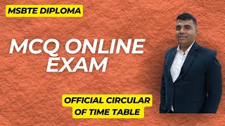 2024 Msbte Online Exam Schedule For Summer Get Ready For Diploma Mcq Exam 2024 [upl. by Iphagenia]