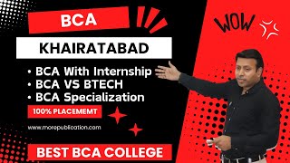 BEST BCA COLLEGE IN KHAIRATABAD  TOP BCA COLLEGE IN KHAIRATABAD 2025  ADMISSION  FEE [upl. by Shedd]