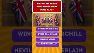 Who was the British Prime Minister during World War II [upl. by Irved]