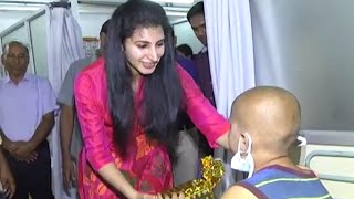 Nara Brahmini At Balakrishna Birthday Celebrations at Basavatarakam Cancer Hospital  TFPC [upl. by Revert520]