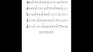 Free easy alto saxophone sheet music My Bonnie [upl. by Mcevoy]