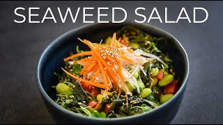 Wakame Seaweed Salad Recipe  How to make EASY Japanese Side Dish 海藻サラダ [upl. by Blackman]