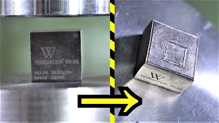 How Strong is Tungsten Hydraulic Press Test [upl. by Shifra]