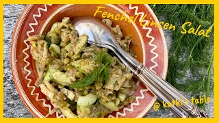 Fenchel Linsen Salat  Basisch  Vegan   kathi‘s table [upl. by Adamson635]