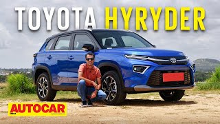 2022 Toyota Urban Cruiser Hyryder review Creta rivaling strong hybrid  First Drive  Autocar India [upl. by Edee]