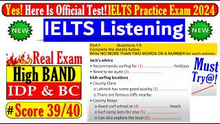 IELTS LISTENING PRACTICE TEST 2024 WITH ANSWERS  10082024 [upl. by Brubaker]