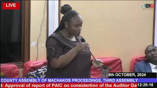 COUNTY ASSEMBLY OF MACHAKOS PROCEEDINGS Third Assembly Third Session 8TH OCTOBER 2024 [upl. by Ferretti776]