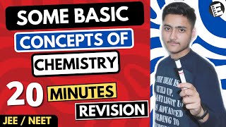 Some Basic Concepts of Chemistry Class 11  For JEE amp NEET  Full Revision In 20 Minutes [upl. by Krissie479]