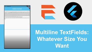 Flutter  How To Create A Multiline TextField You Decide The Size [upl. by Bergeron]