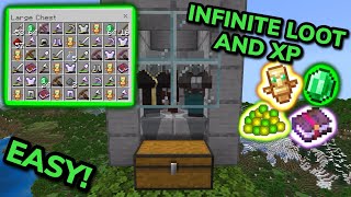 EASIEST 121 RAID FARM TUTORIAL in Minecraft Bedrock MCPEXboxPSSwitchPC [upl. by Stilwell]