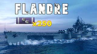 World of WarShips Flandre  6 Kills 205K Damage [upl. by Rebor44]