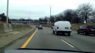 Driving from St Clair Shores Michigan to Detroit Michigan [upl. by Eiddal]