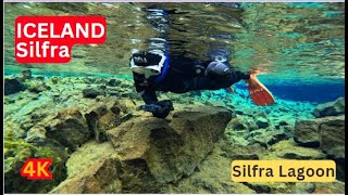 Iceland Snorkeling Silfra Fissure Lagoon Swimming Between Continents Adventure [upl. by Baron]