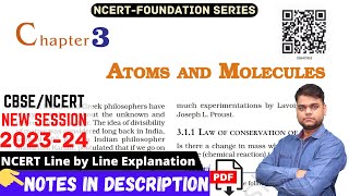 Atoms and Molecules  Class 9 Science Chapter 3 Full Chapter [upl. by Olnay]