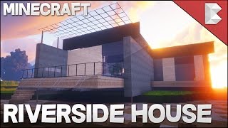 Minecraft Modern River Side House  Build Tour [upl. by Eignat]