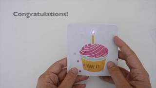 Chibtronics Cupcake Card Tutorial [upl. by Aiuqes]