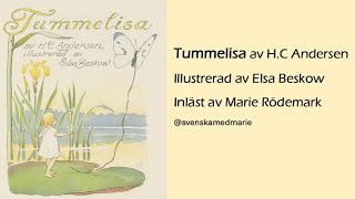 Ljudbok med text  Tummelisa av HC Andersen  Lär dig svenska svenskamedmarie [upl. by Siro685]