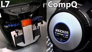 Kicker QClass Subwoofers Kicker L7 vs Kicker CompQ [upl. by Enelyk]