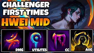 CHALLENGER FIRST TIMES HWEI NEW MID MAGE HE HAS 10 SPELLS [upl. by Mercy]