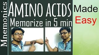 Memorize amino acids  amino acid easy tricks to remember [upl. by Lise]