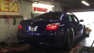 BMW E60 M5 V10 Dyno Evolve Tubular Headers  Stage 3 Tune [upl. by Leonanie268]