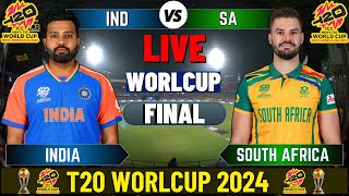 India vs South Africa live T20 World Cup Final  IND vs SA Live Match Today [upl. by Dreda]