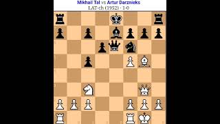 Mikhail Tal vs Artur Darzknieks Tal chess game Tal best secrfice [upl. by Relyat787]