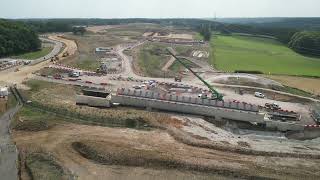 HS2 Bowood Lane Overbridge in Chilterns AONB [upl. by Vaientina]