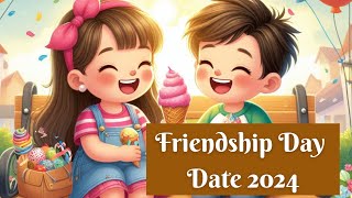 Friendship Day Date 2024  International Friendship Day 2024 Date  Happy friendship Day 2024 Date [upl. by Aynotan323]