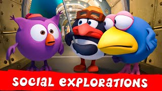 PinCode  Social Explorations 🧐 Best episodes collection  Cartoons for Kids [upl. by Akerdna]