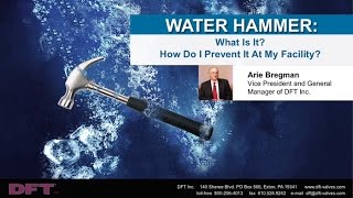 Water Hammer Webinar Causes Fixes amp Prevention  DFT Inc [upl. by Simsar]