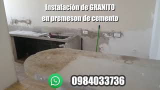 Mesones de cocina Granito blanco cristal marmol [upl. by Searcy]