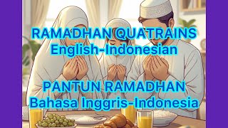 EnglishIndonesian Ramadhan Quatrains Pantun Ramadhan Bahasa InggrisBahasa Indonesia Bulan Puasa [upl. by Drape]