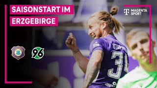 FC Erzgebirge Aue  Hannover 96 II  Highlights mit LiveKommentar  3 Liga  MAGENTA SPORT [upl. by Youngran]